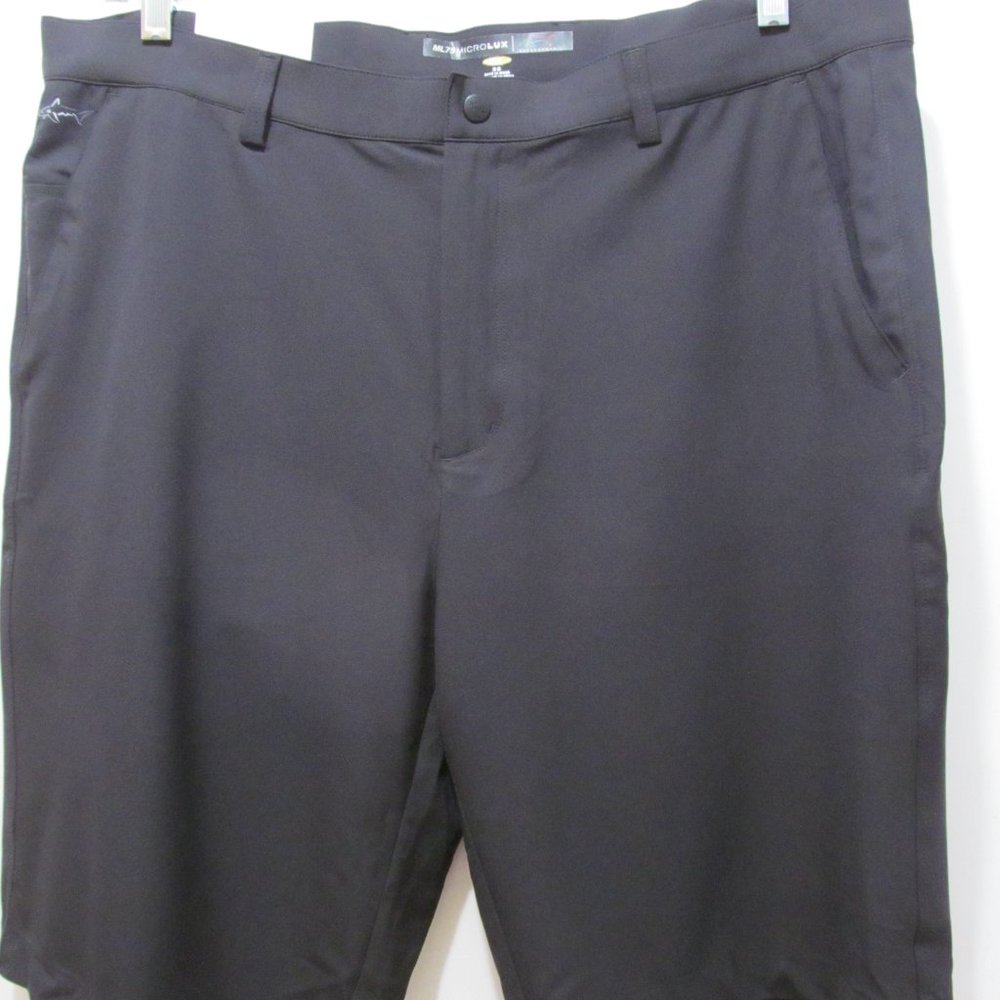 NWT Greg Norman Mens Shorts Black Size 38 ML75 Microlux Stretch Play Dry - Picture 1 of 16
